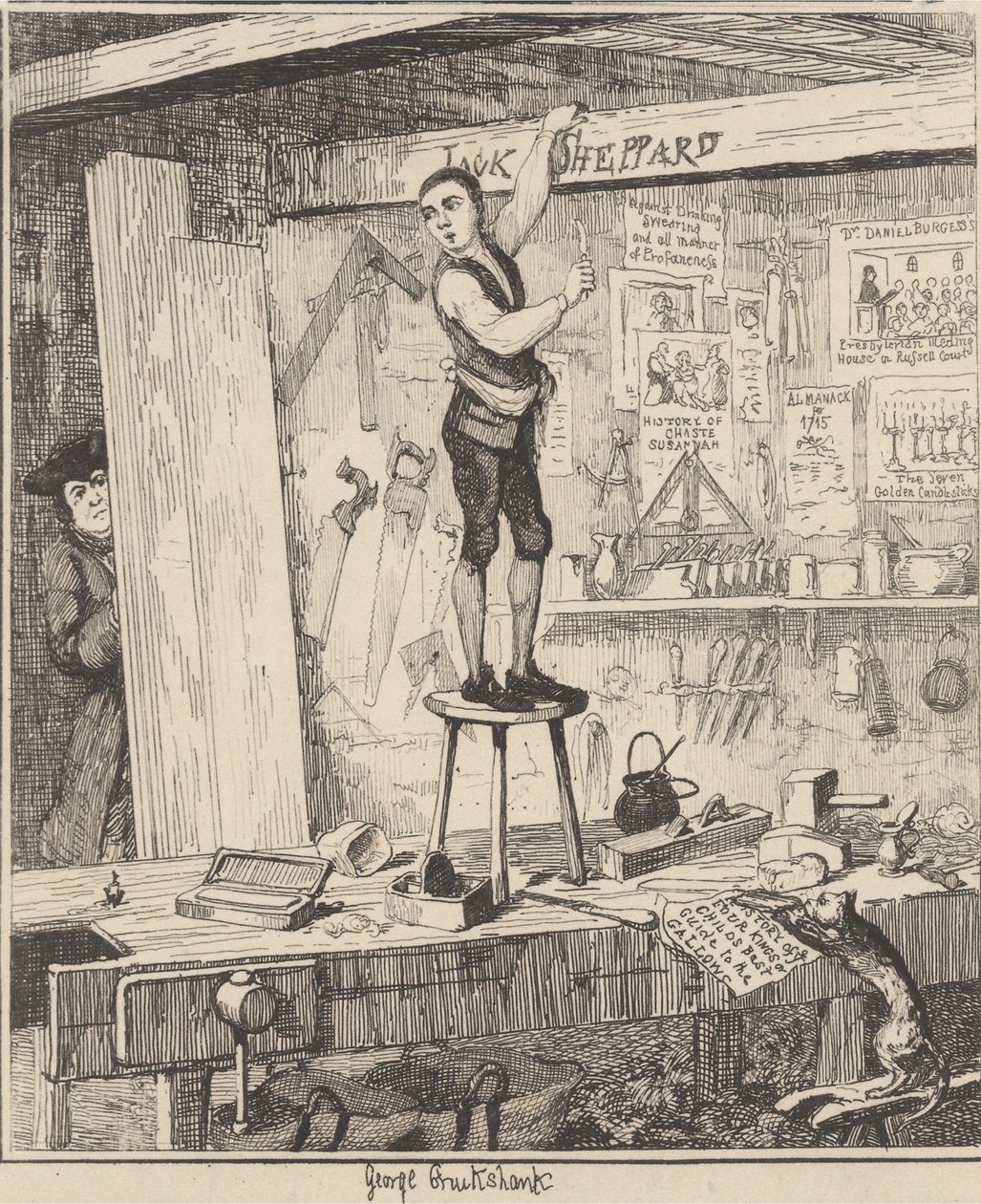 Namnet på bjälkarna av George Cruikshank