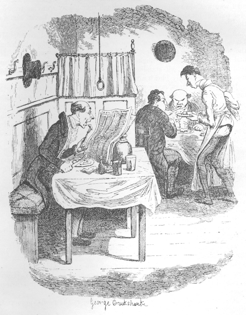 Den långa, smala, bleka personen, c1900 av George Cruikshank