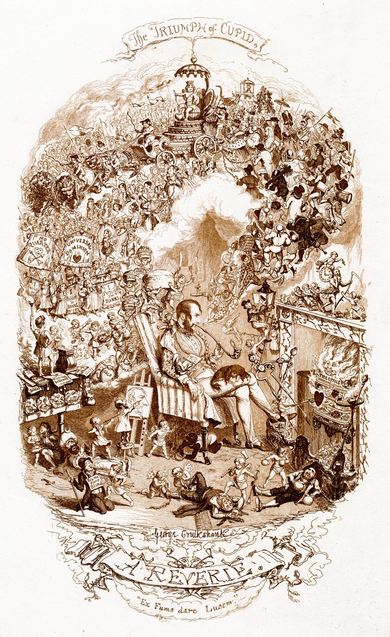 Amors triumf, 1800-talet. av George Cruikshank