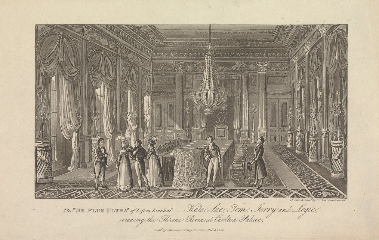 "ne plus ultra" i "Life in London"... av George Cruikshank