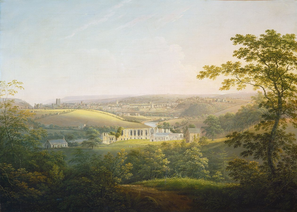 Easby Abbey, nära Richmond av George Cuitt the Younger