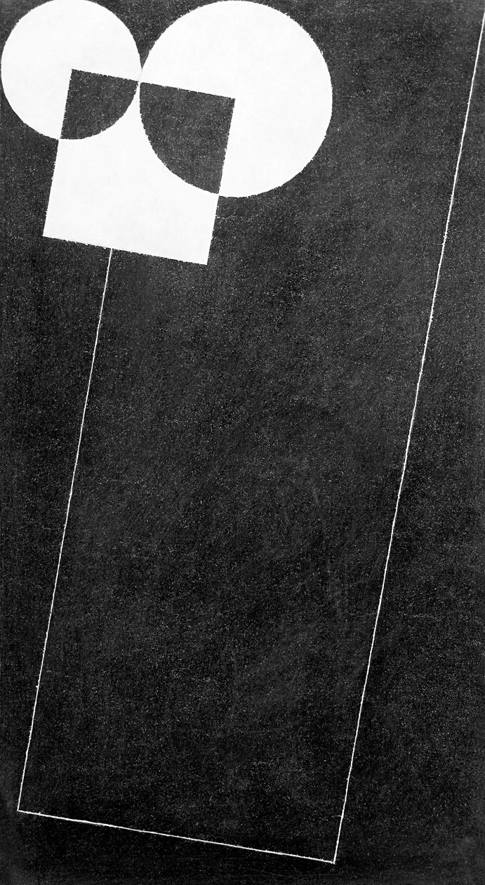 Skiffer, med fyrkant och två cirklar, 2004 av George Dannatt
