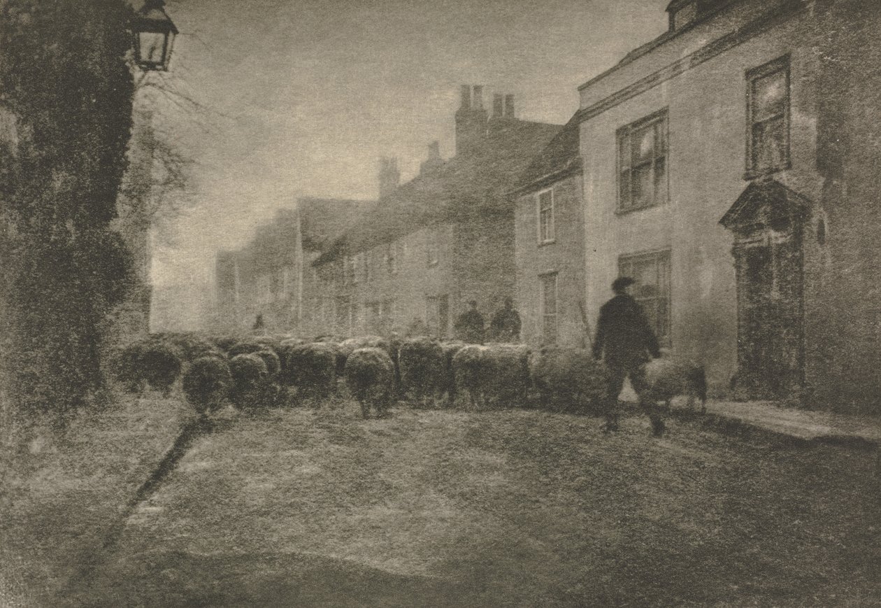 Kameraarbete: I en by under South Downs av George Davison