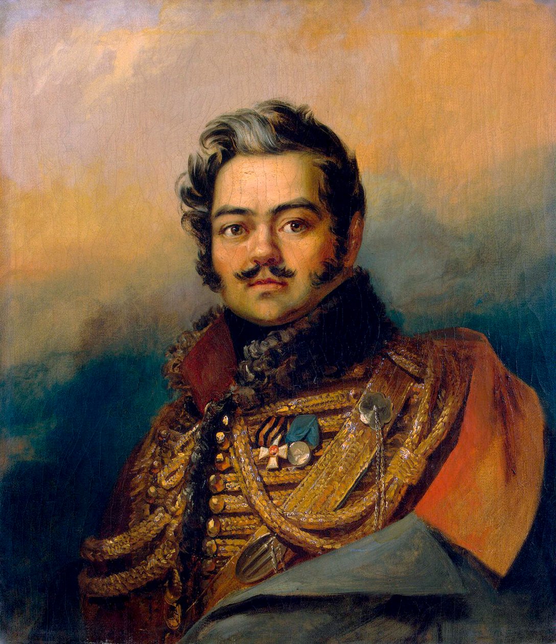 Denis Davydov, rysk soldat och poet, c1828. av George Dawe