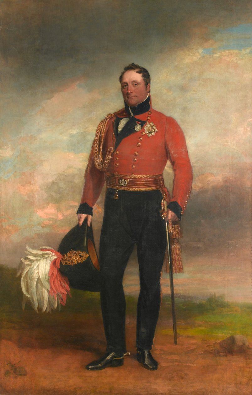 Generallöjtnant Rowland, Lord Hill, omkring 1819 av George Dawe