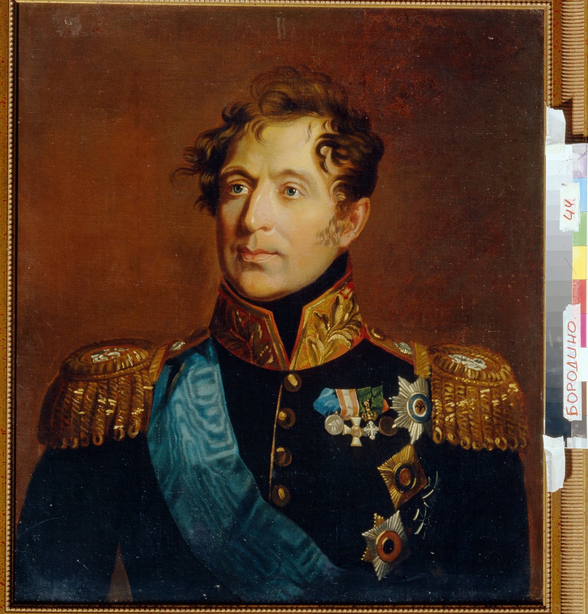 Porträtt av generalgreve Mikhail Miloradovich (Miloradovich) (1771-1825). Målning av George Dawe (1781-1829), olja på duk. Engelsk konst av George Dawe