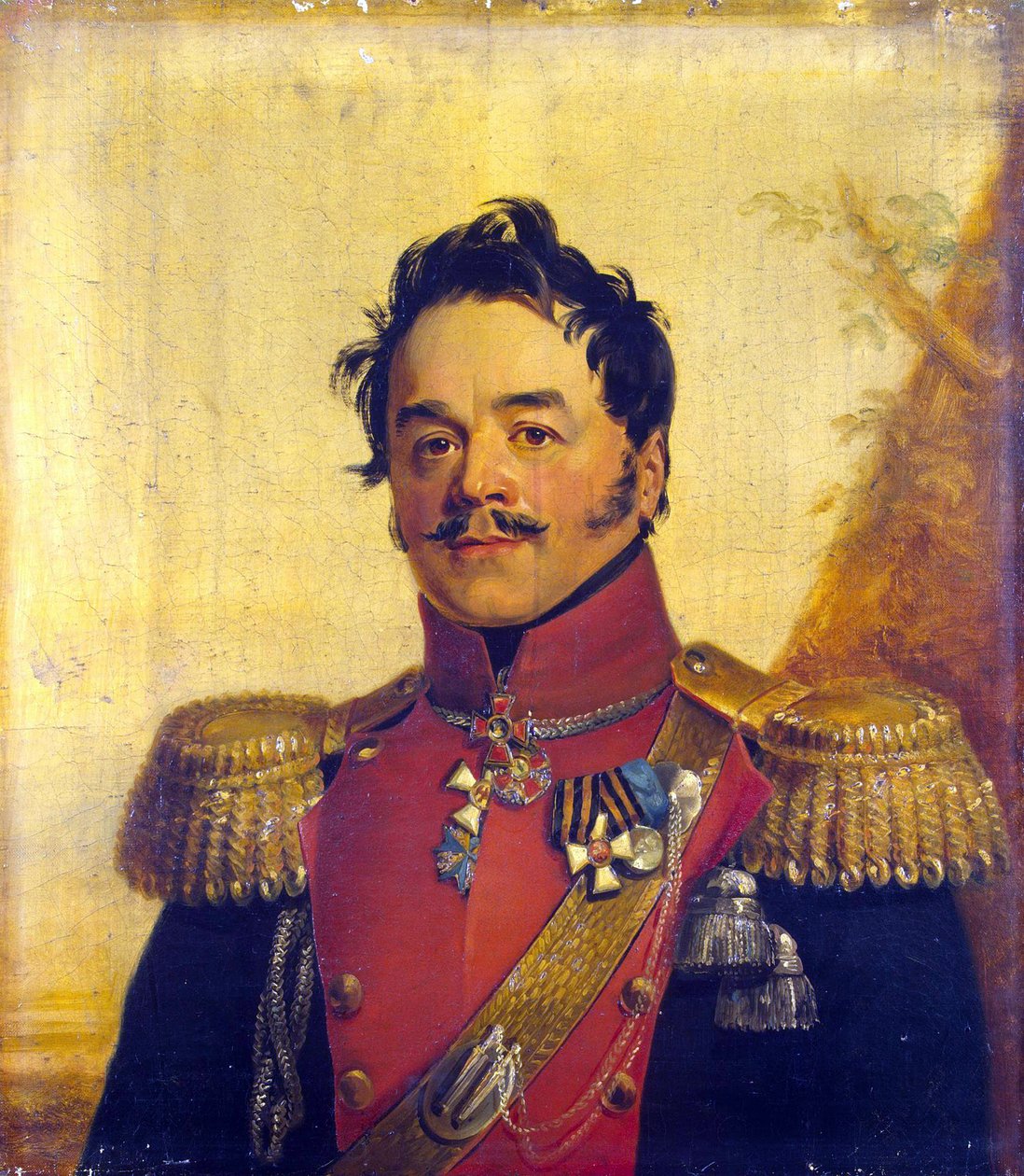 Porträtt av greve Nikolai Grigoryevich Shcherbatov (1777-1845) - George Dawe (1781-1829). Olja på duk, före 1825. Mått: 70x62,5 cm. State Hermitage, St Petersburg av George Dawe