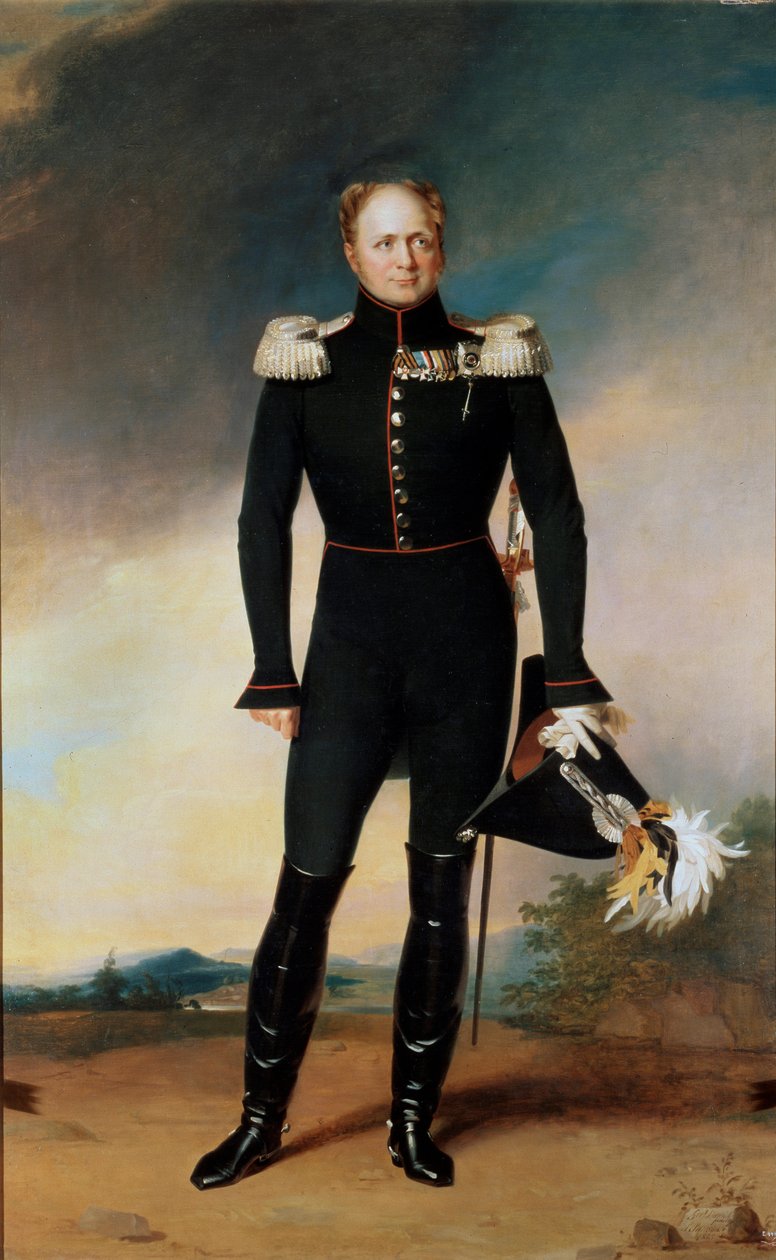Porträtt av kejsar Alexander I, 1825 av George Dawe