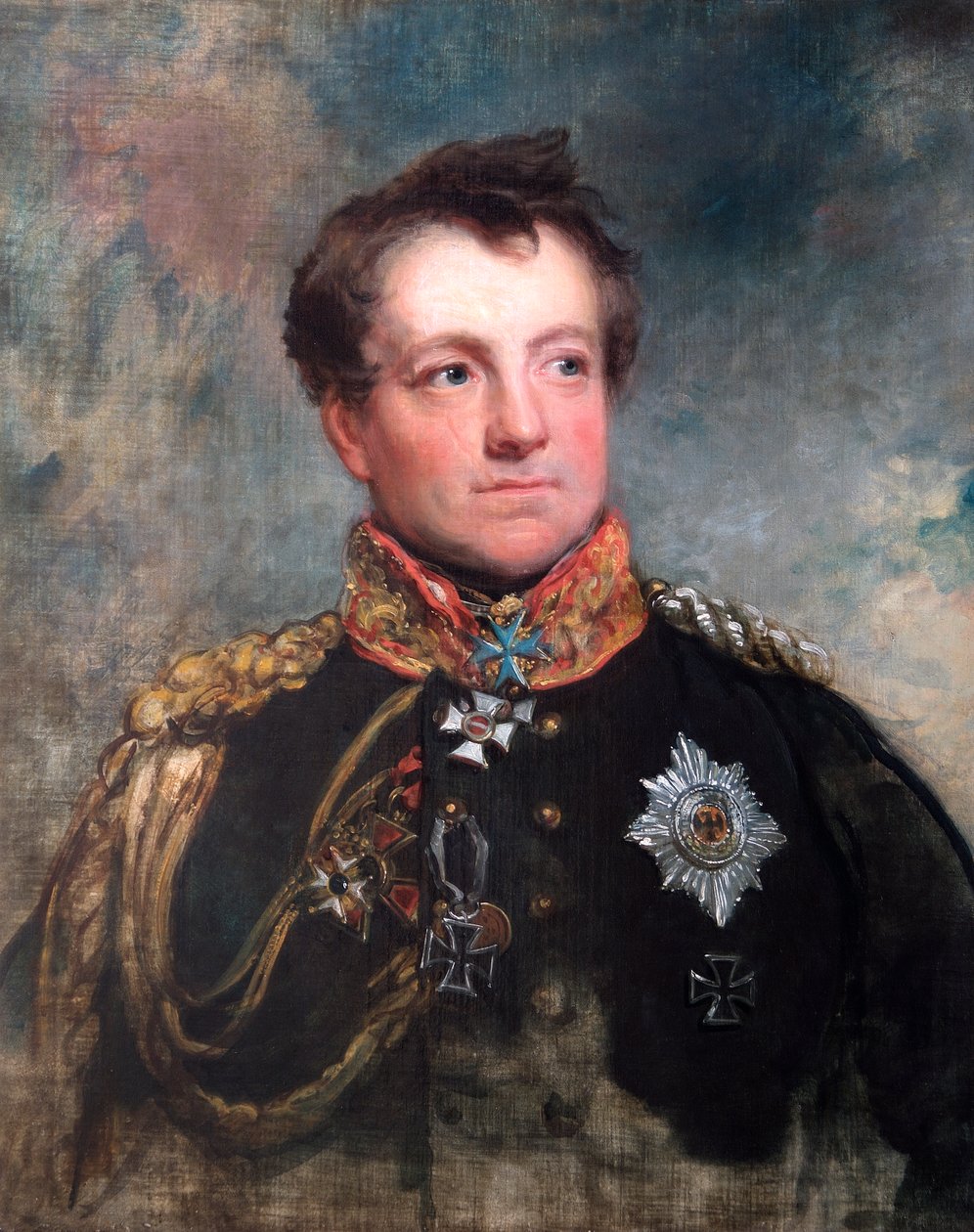 Porträtt av fältmarskalk August Neidhart, greve av Gneisenau, preussisk soldat, 1818. av George Dawe