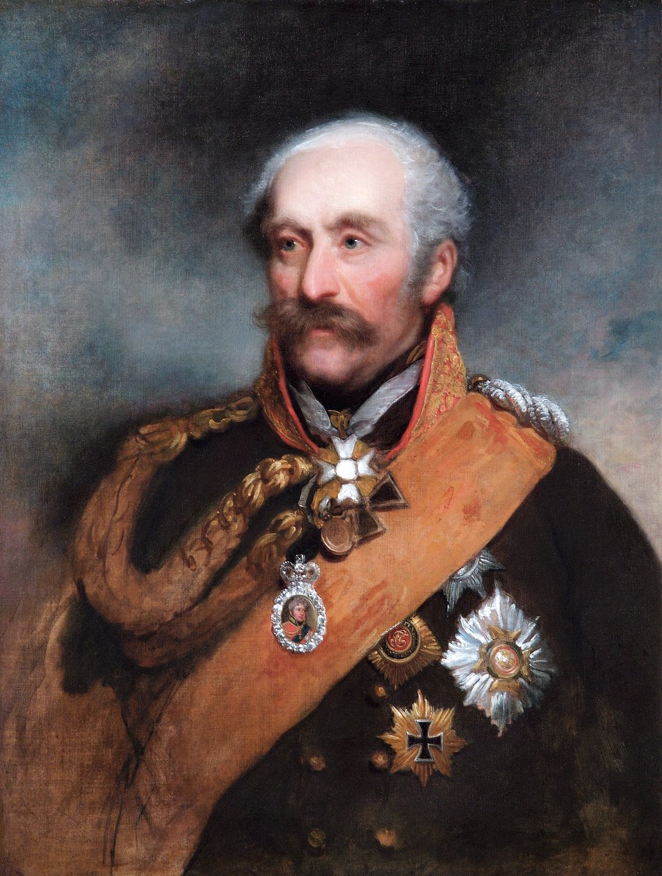 Porträtt av fältmarskalk Blücher, preussisk soldat, c1818 av George Dawe