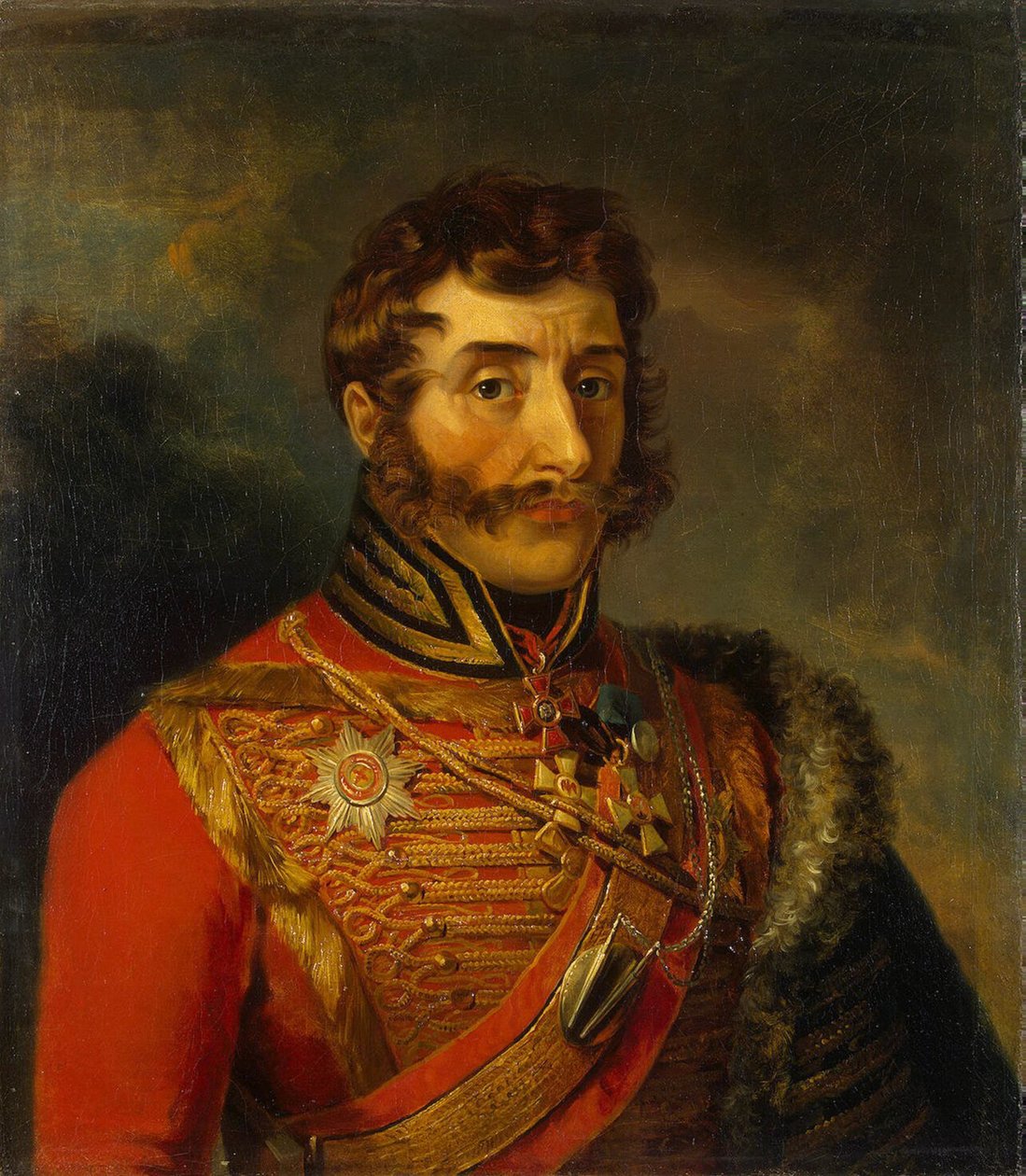Porträtt av Ivan Semyonovich Dorokhov 1762-1815, före 1825 av George Dawe