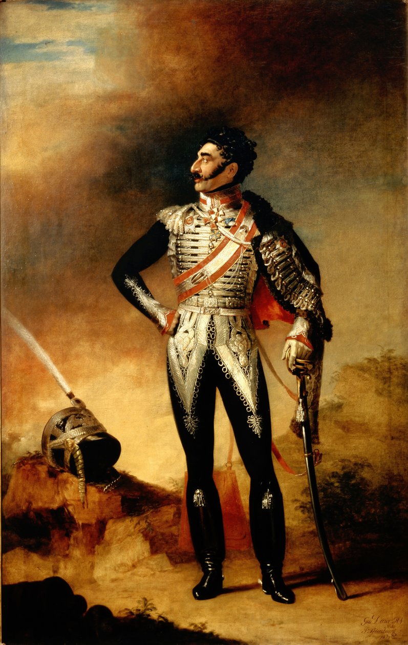 Porträtt av prins Valerianus Grigorievitj Madatov 1782-1829, 1824 av George Dawe