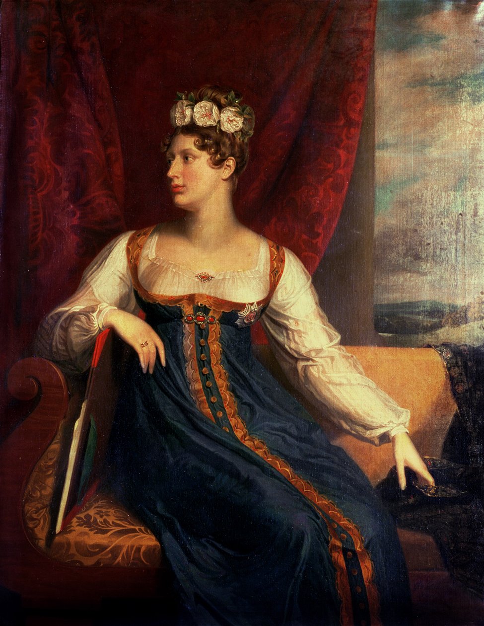 Porträtt av prinsessan Charlotte Augusta av Wales av George Dawe