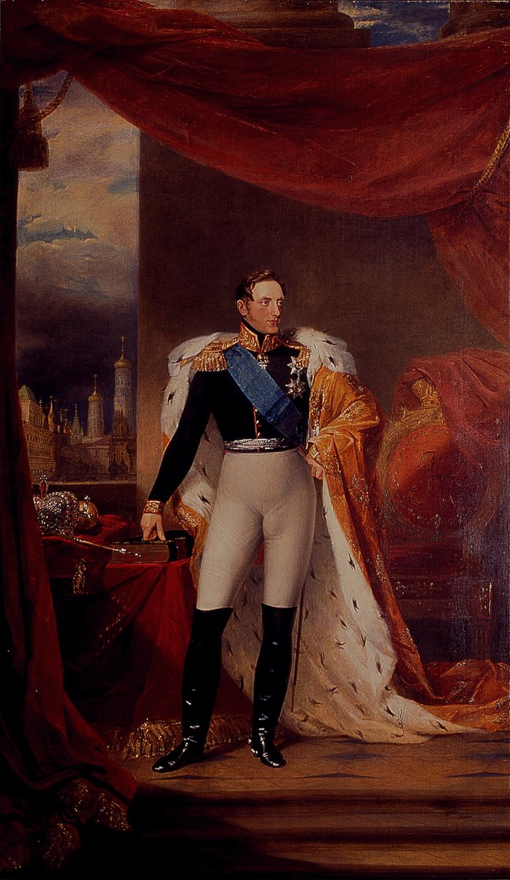 Porträtt av tsar Nicholas I av Ryssland av George Dawe