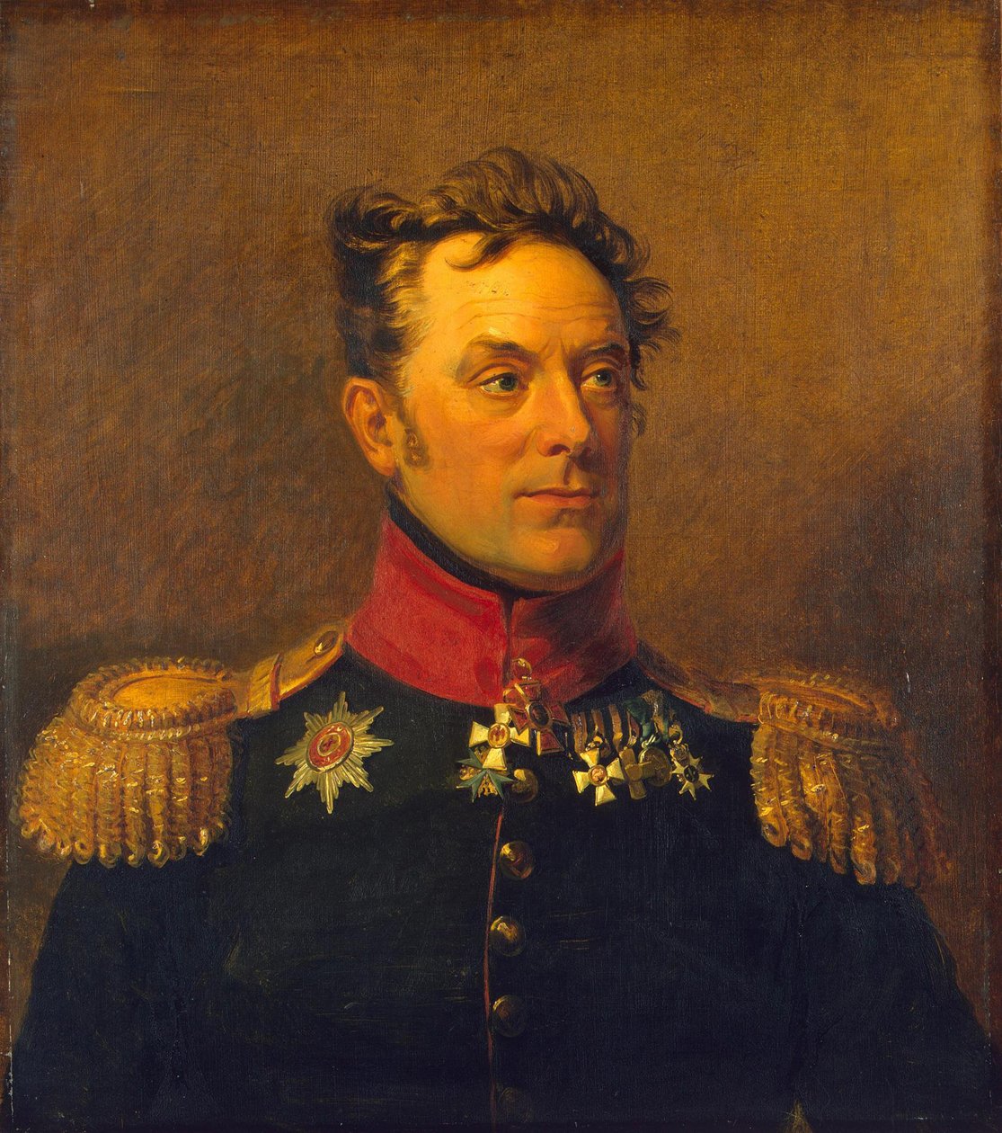Porträtt av Yermolai Fyodorovich Kern, ca 1825 av George Dawe