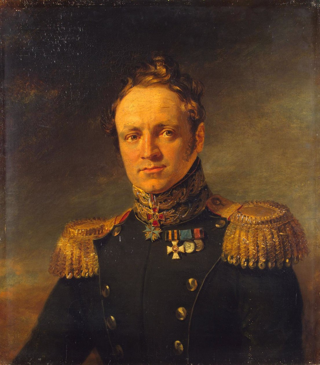 Porträtt av Jevgenij Aleksandrovich Golovin 1782-1858, före 1825 av George Dawe
