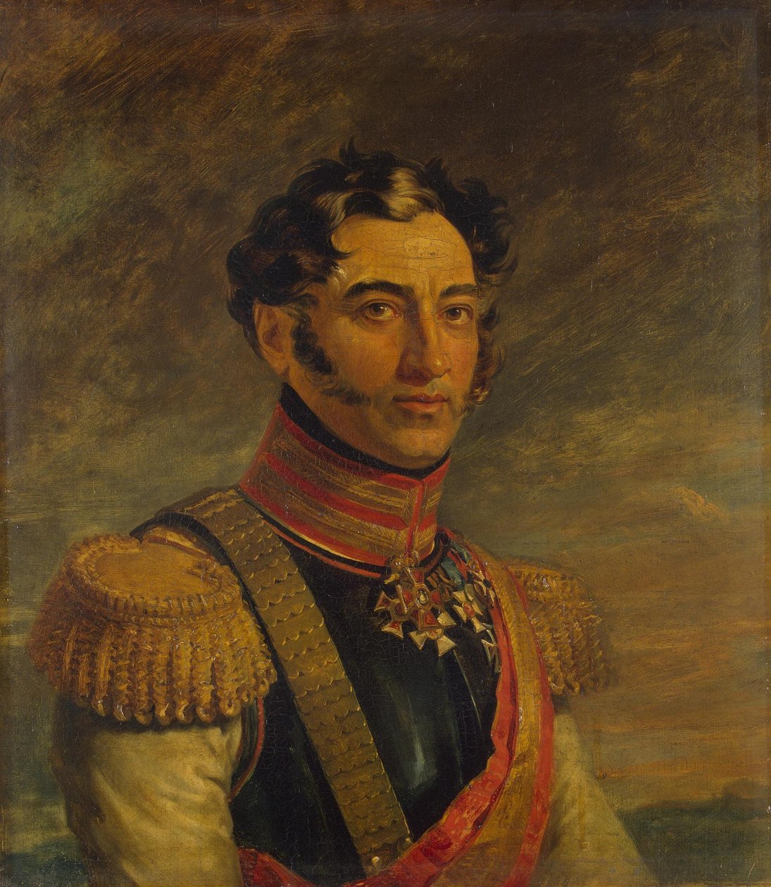 Porträtt av Arsenyev, Mikhail Andreyevich (1779-1838) av George Dawe