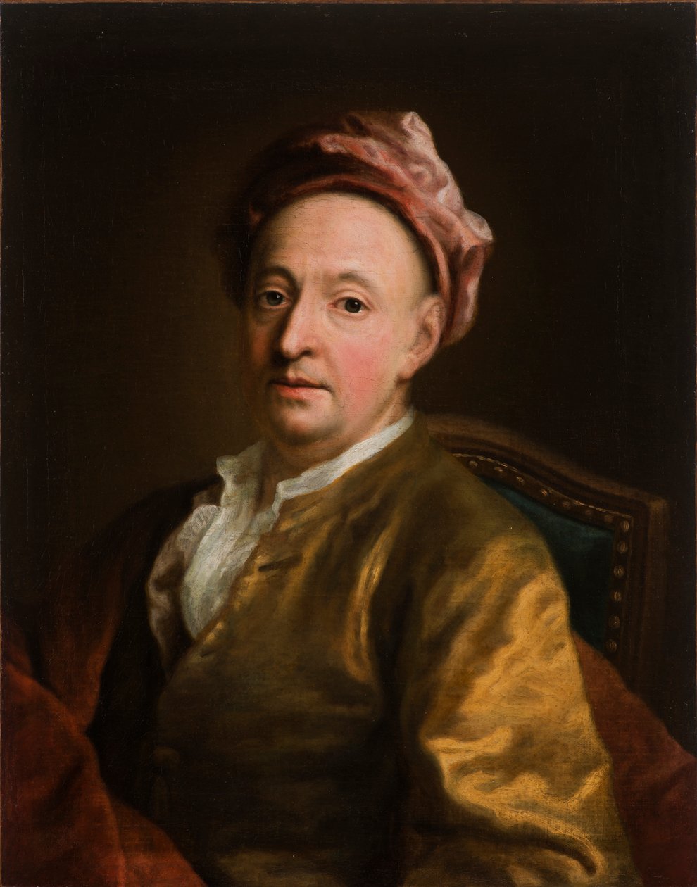 Självporträtt, mitten av 1700-talet.. av George Desmarées
