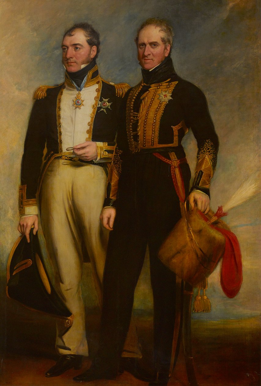 Porträtt av Hon. Charles Paget (1778-1839) och Henry William Paget av George Dodgson Tomlinson
