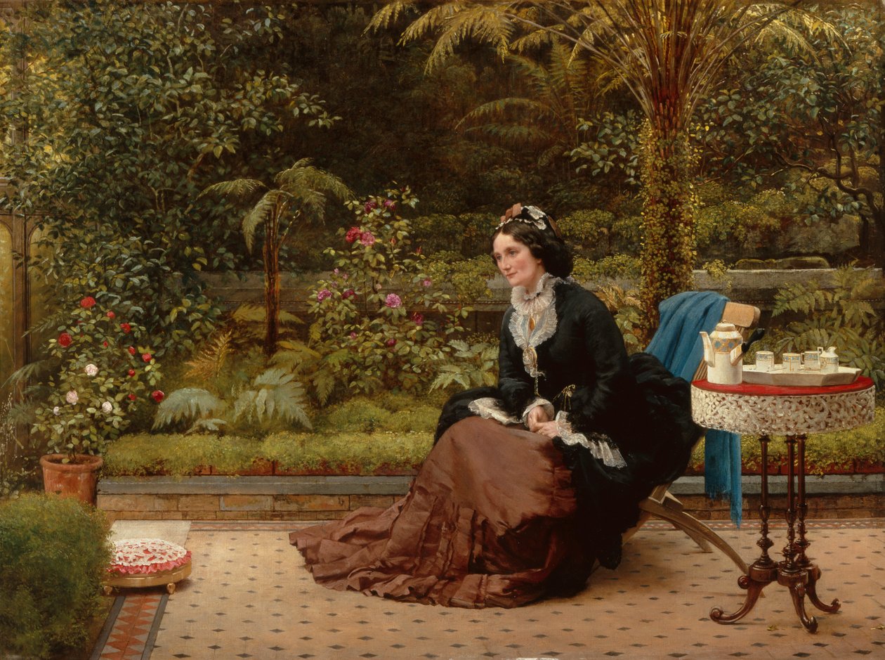 klockan fem (olja på duk) av George Dunlop Leslie