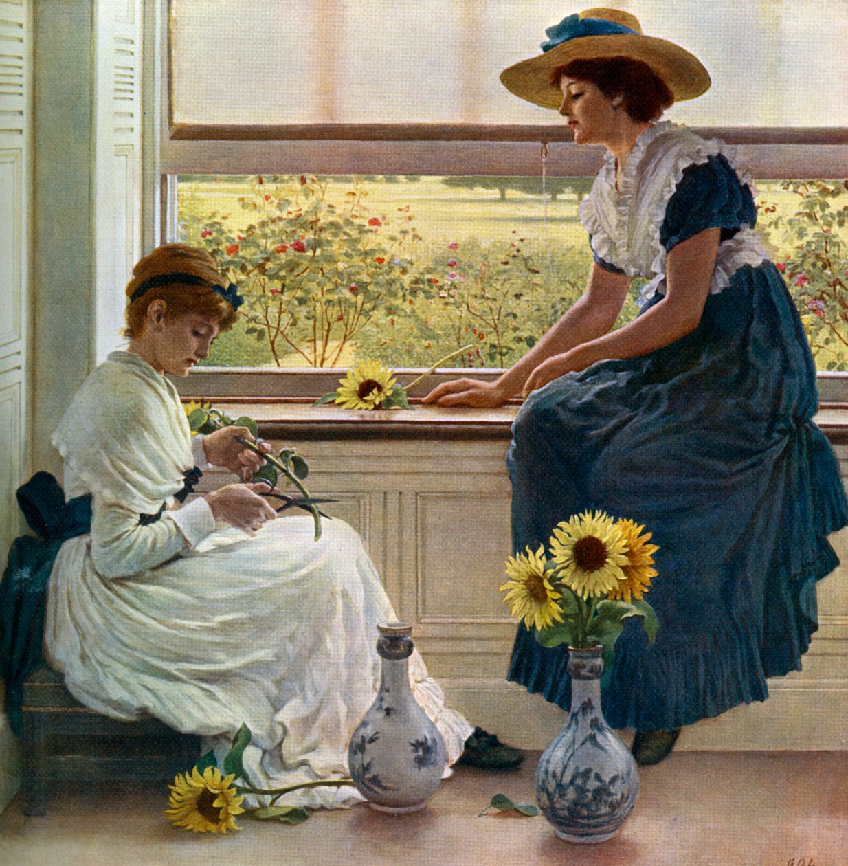 Sol och månblommor, 1890, 1912. av George Dunlop Leslie