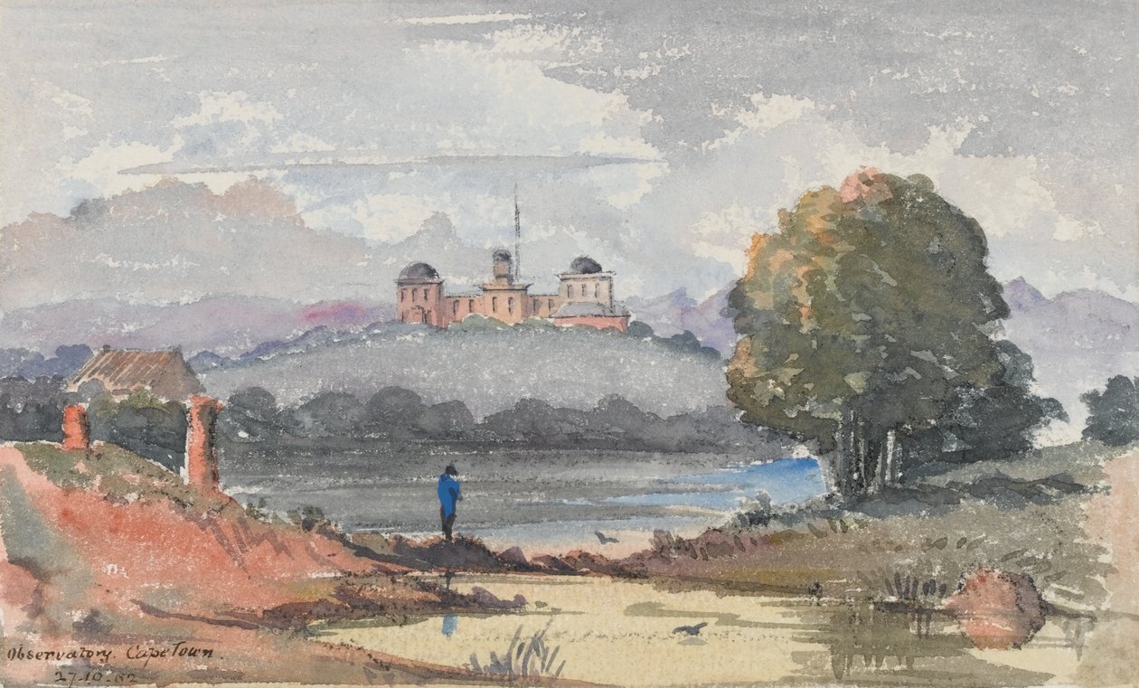 Observatory, Kapstaden. The Residence of Sir J Maclear, ca 1859-62 (akvarell) av George E.L.S. Sanford
