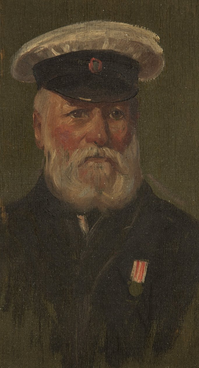 Porträtt av C. Clothier, 6:e, ca 1920 (olja på panel) av George Edmund Butler