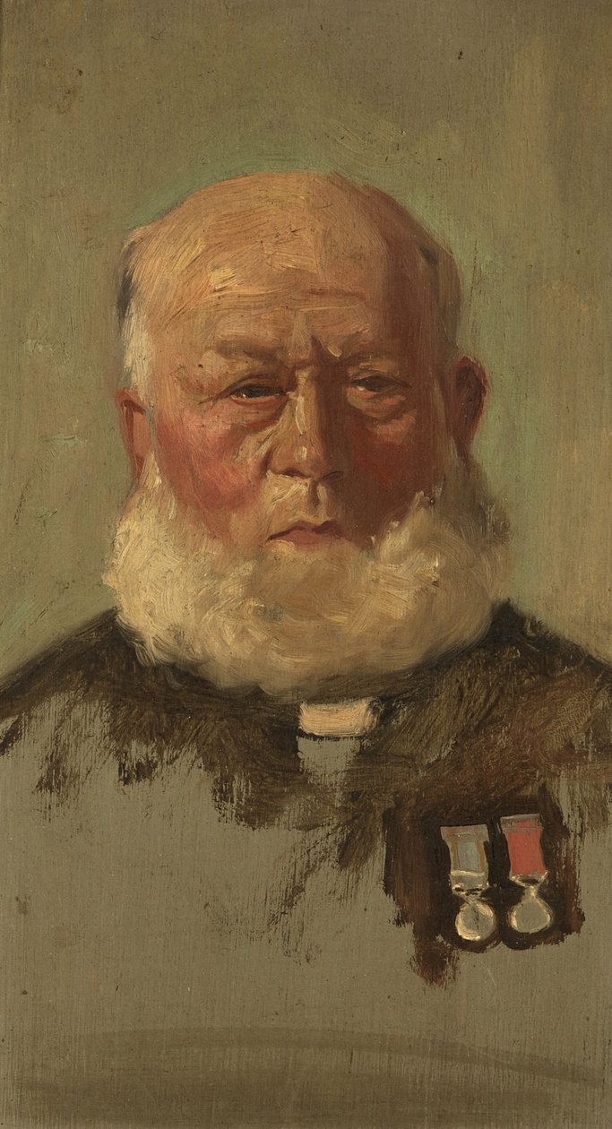 Porträtt av J. Summers, R.N., ca. 1920 (olja på panel) av George Edmund Butler