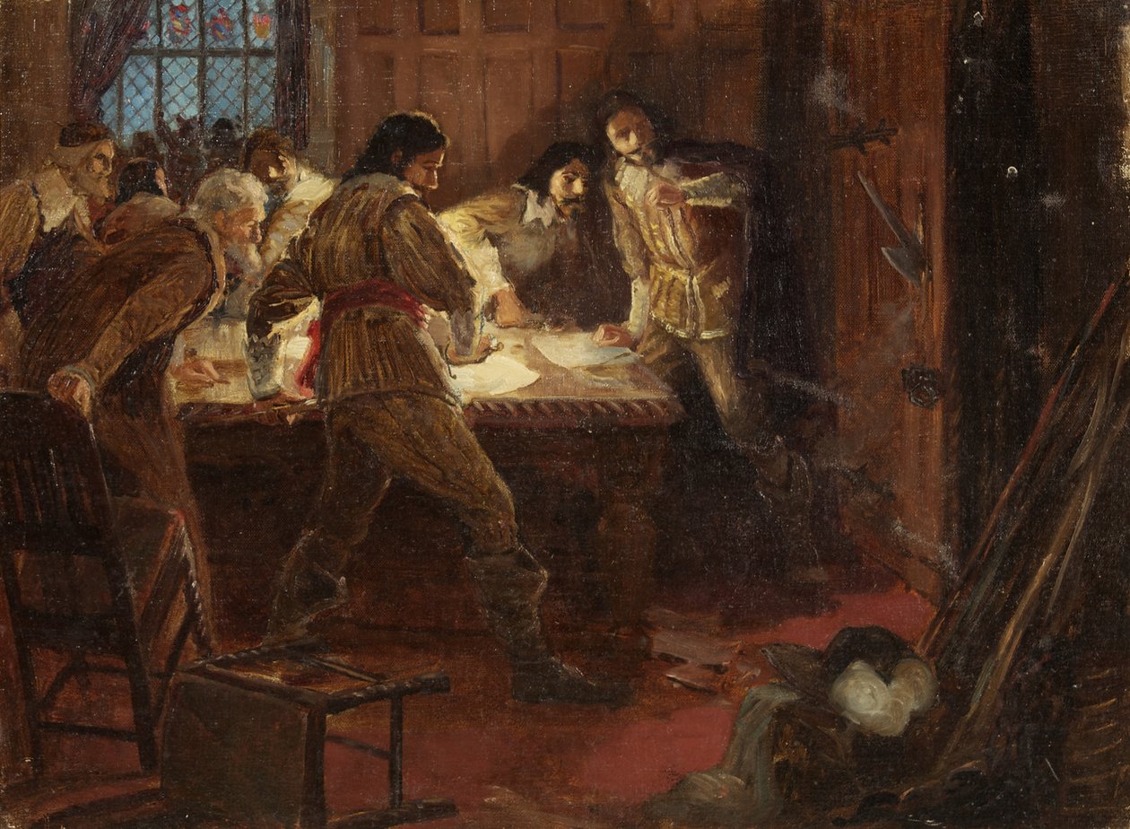 Yeamans och Bowcher överraskade när de planerade att leverera Bristol Castle till kungen av George Edmund Butler