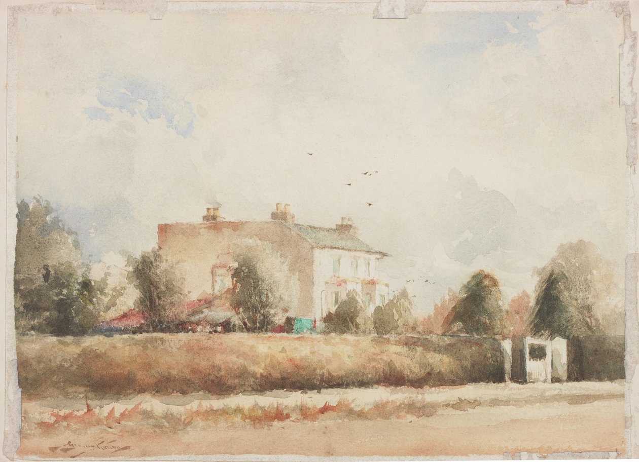 Suburban House (penna och akvarell på papper) av George Edward Horton