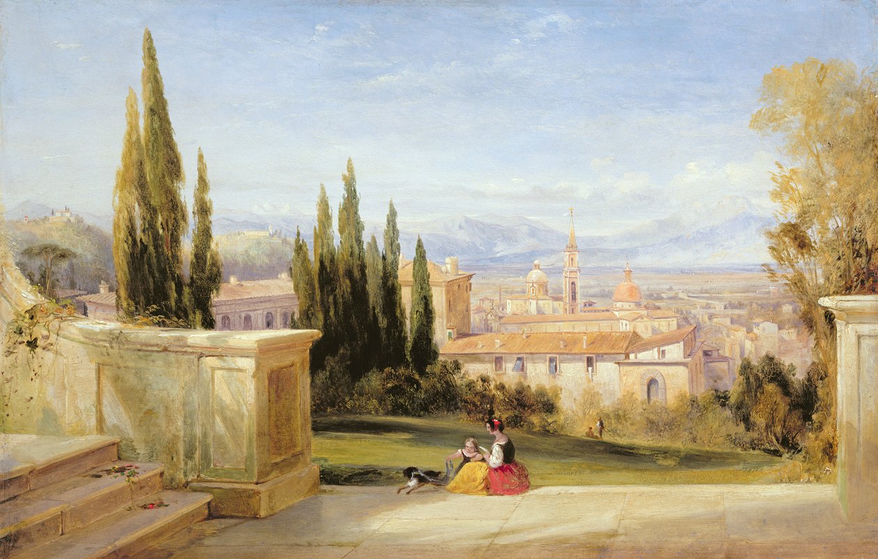 Italienskt landskap av George Edwards Hering