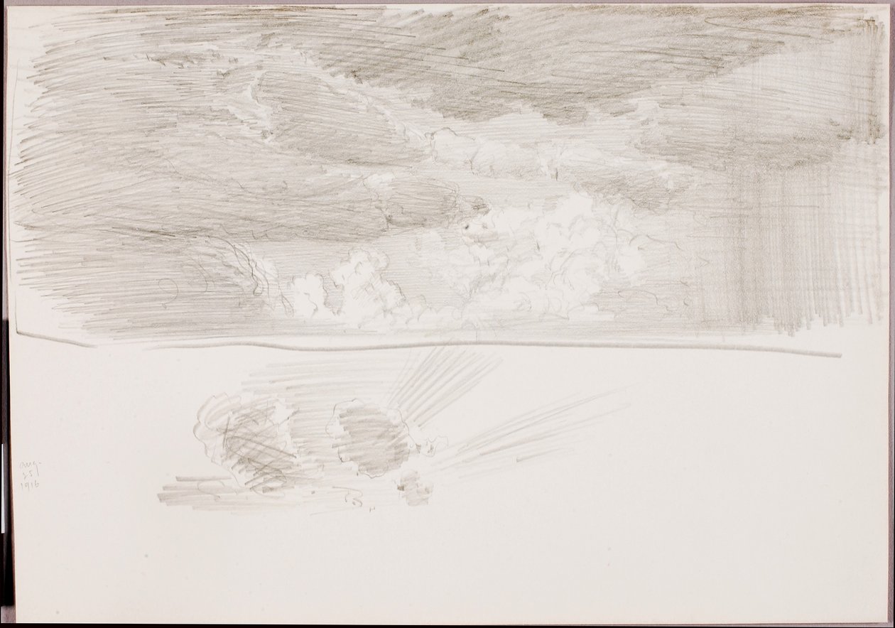(Utan titel) (Molnstudie) av George Elbert Burr
