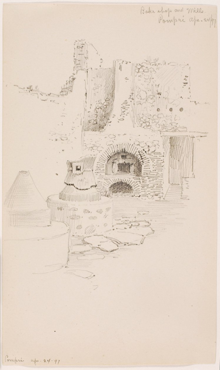 Bageri och kvarnar, Pompei av George Elbert Burr