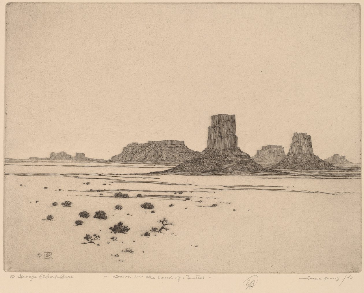 Dawn in the Land of the Buttes av George Elbert Burr