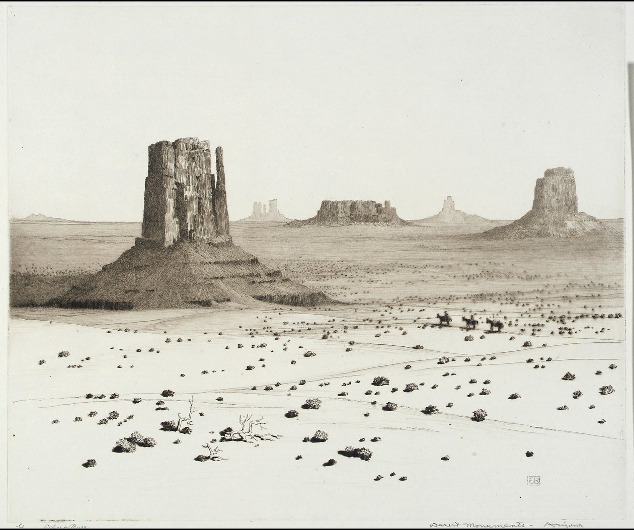 Ökenmonument, Arizona av George Elbert Burr