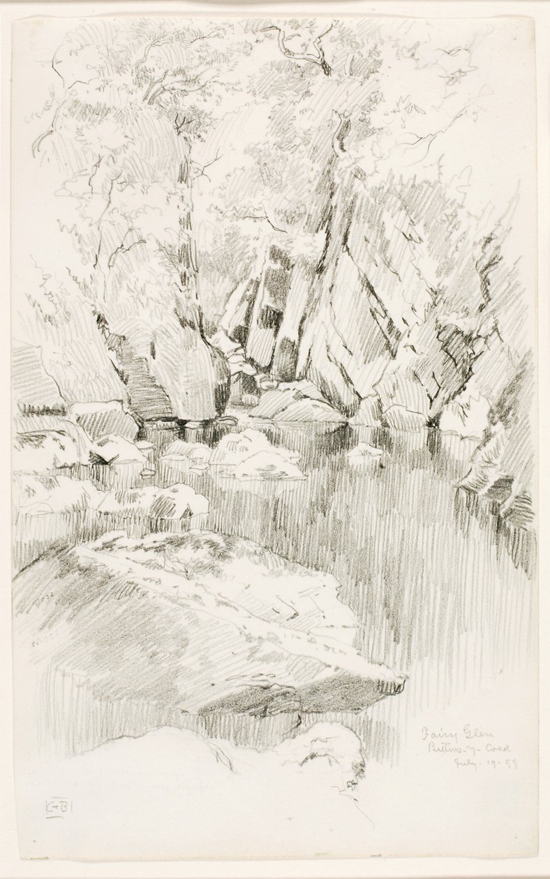 Fairy Glen, Bettws-y-Coed av George Elbert Burr