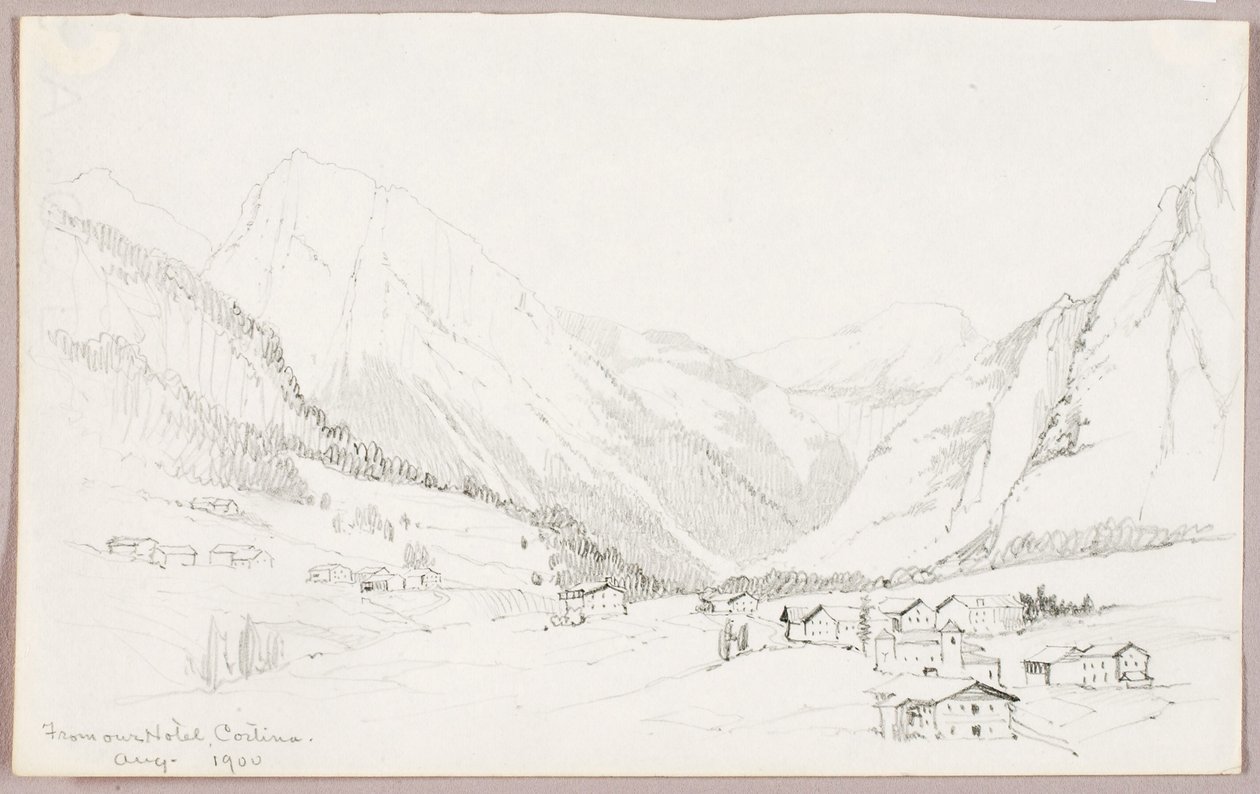 Från vårt hotell i Cortina av George Elbert Burr