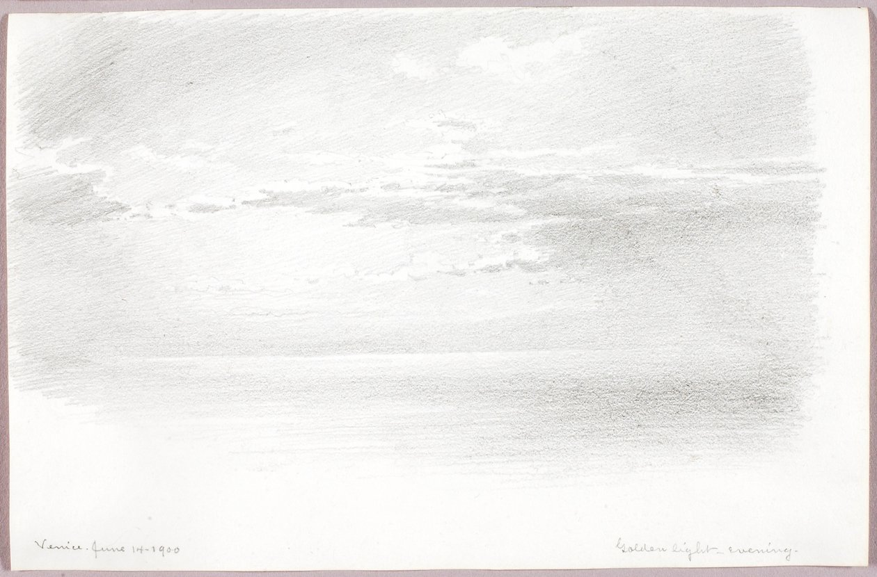 Gyllene ljus, kväll av George Elbert Burr