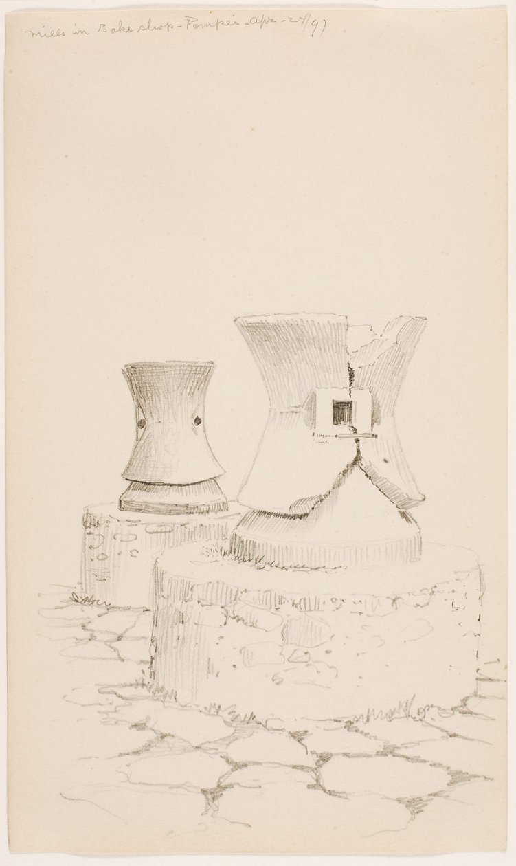 Kvarnarna i bageriet--Pompei av George Elbert Burr