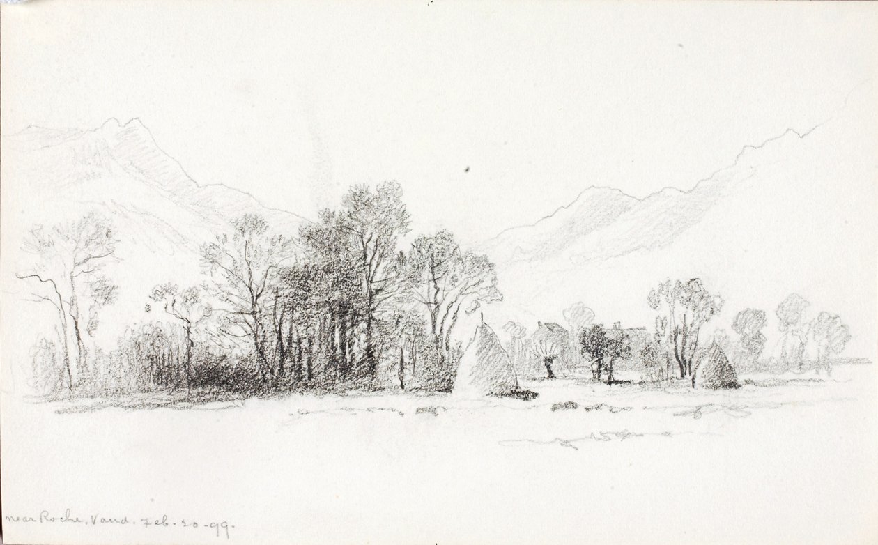 Nära Roche, Vaud av George Elbert Burr