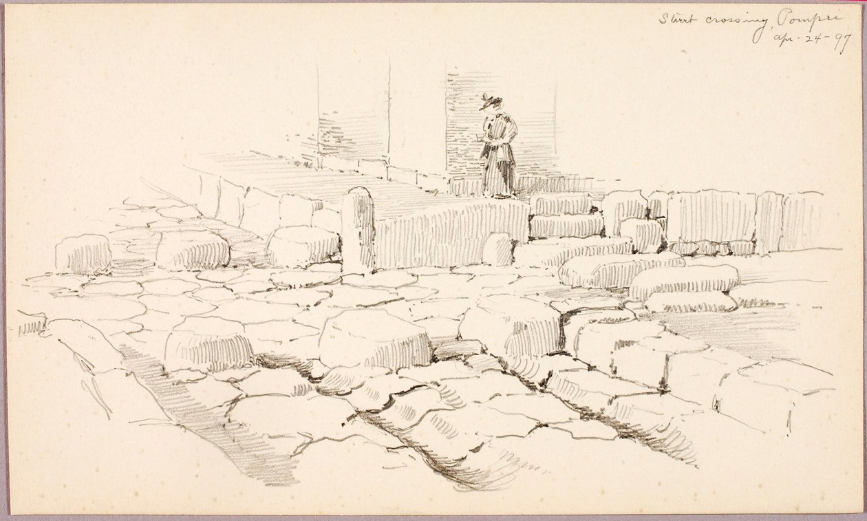 Gatukorsning, Pompeji av George Elbert Burr