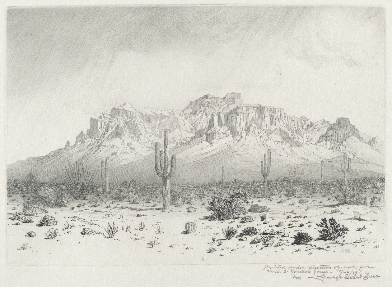 Superstition Mountain, Apache Trail, Arizona (nr 1) av George Elbert Burr