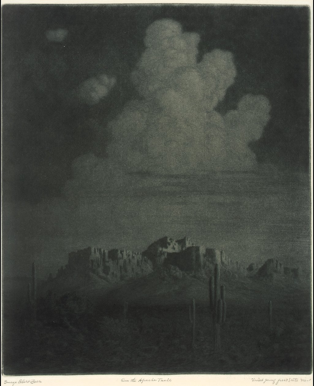 Superstition Mountain, Apache Trail, Arizona, höger [nr 2] av George Elbert Burr