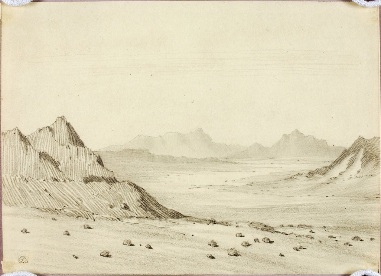 Utan titel (teckning för tryck) av George Elbert Burr