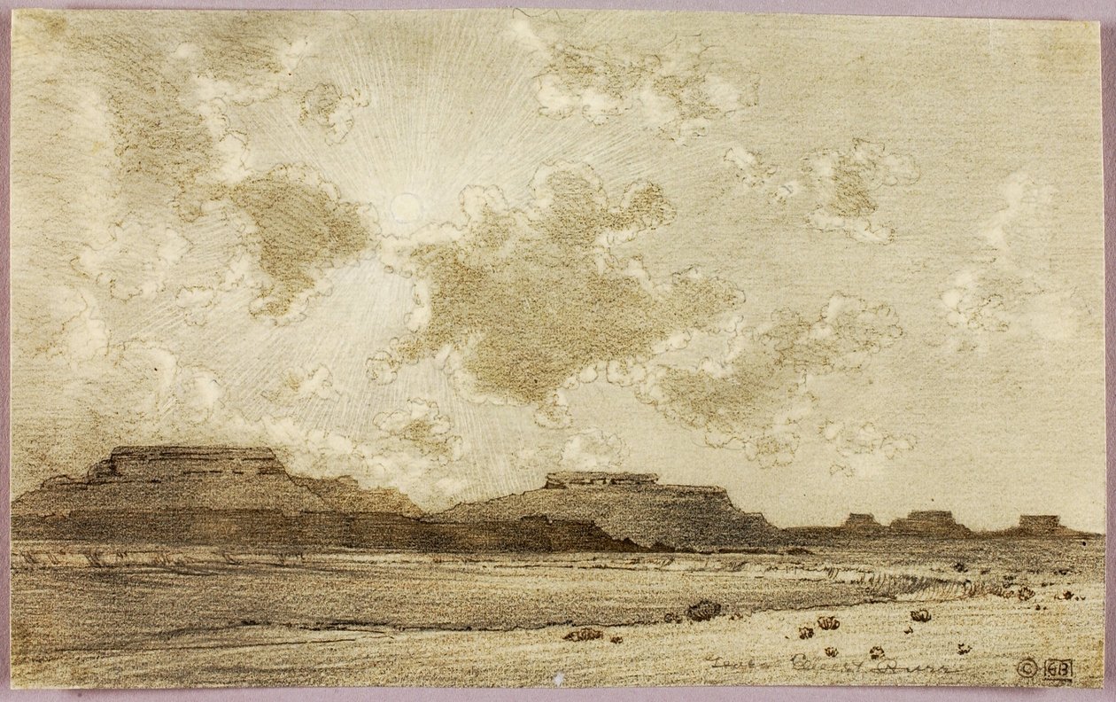 Utan titel (överföringsteckning för tryck) av George Elbert Burr