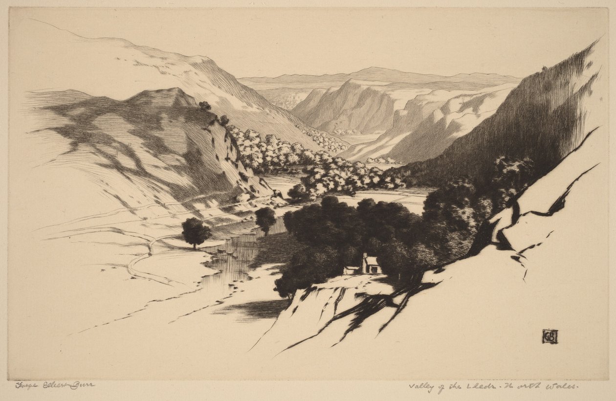 Lledrdalen, norra Wales (nr 1) av George Elbert Burr
