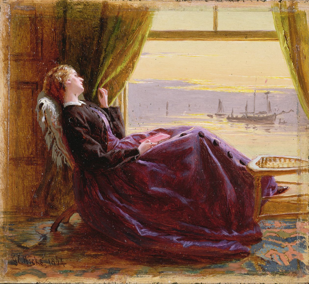 Vid kvällstid-studie, 1864 av George Elgar Hicks