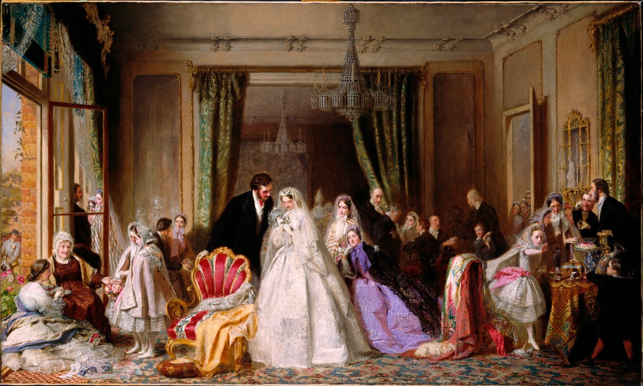 Byta hem, 1862 av George Elgar Hicks