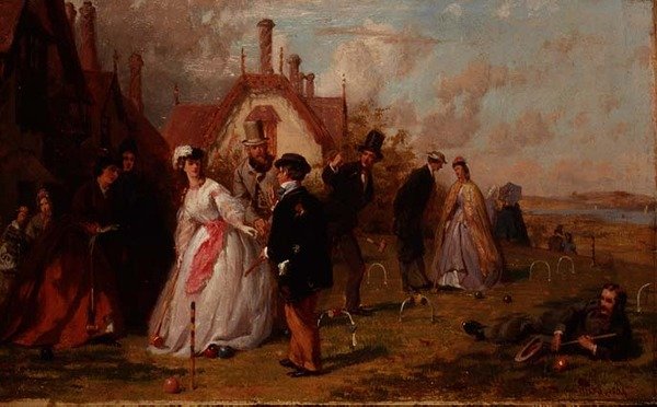 Krocket av George Elgar Hicks