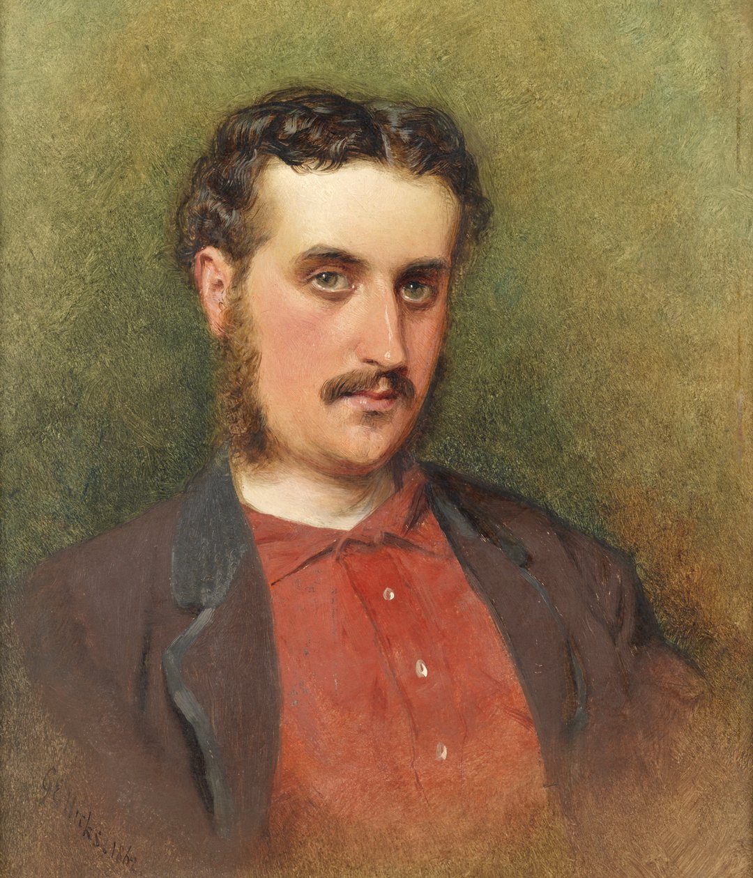 Självporträtt, 1862 av George Elgar Hicks